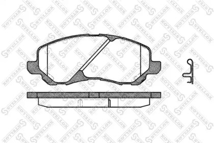 Комплект тормозных колодок STELLOX 815 002B-SX